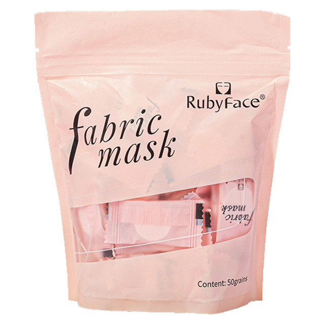 قرص ماسک ورقه ای صورت روبی فیس مدل Fabric بسنه 50 عددی