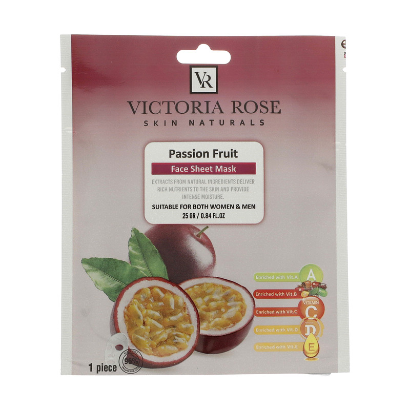 ماسک صورت ویکتوریا رز مدل Passion Fruit حجم 25 میلی لیتر