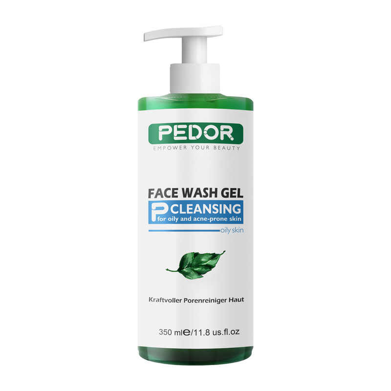 ژل شستشوی صورت پدور مدل CBD03 مناسب پوست چرب حجم 350 میلی لیتر