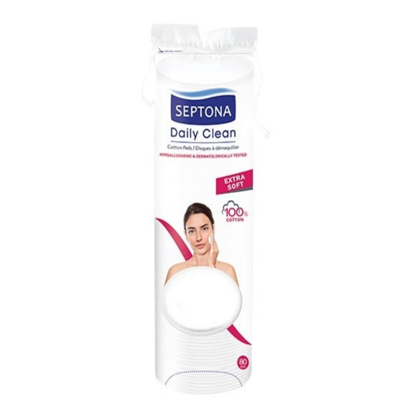 پد پاک کننده آرایش سپتونا مدل EXTRA SOFT بسته 80 عددی