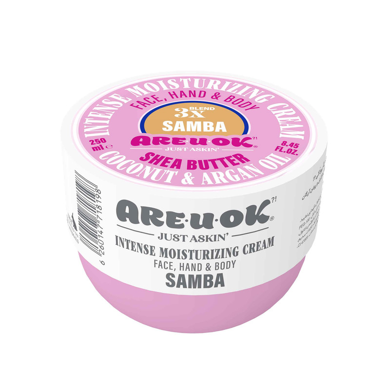 کرم مرطوب‌کننده آر یو اوکی مدل samba حجم 250 میلی‌لیتر