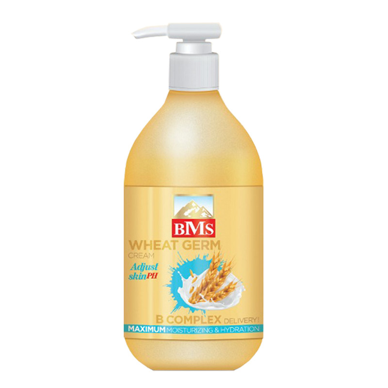 کرم مرطوب کننده بی ام اس مدل WHEATGERM حجم 300 میلی لیتر