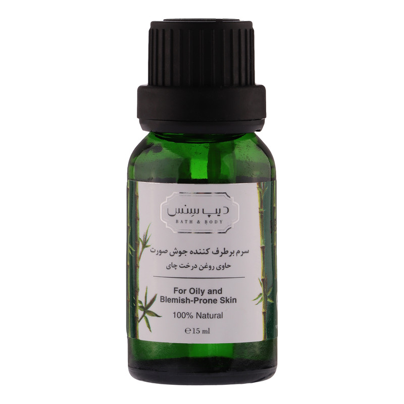 سرم ضد جوش دیپ سنس مدل TEA TREE مناسب برای پوست های مختلط و چرب حجم 15 میلی لیتر