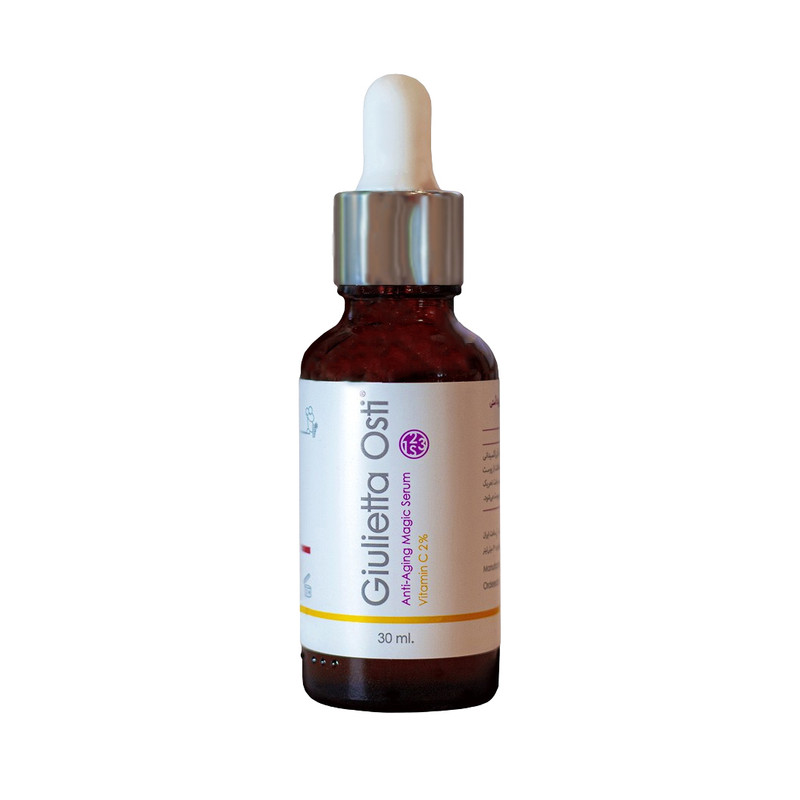 سرم روشن کننده و ضدلک پوست جولیتا اُستی مدل VIT-C مناسب برای انواع پوست ها حجم 30 میلی لیتر