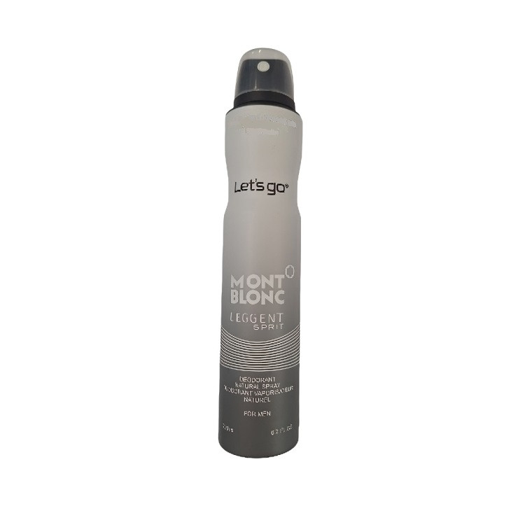 اسپری دئودورانت مردانه لتس گو مدل mont blanc حجم 200 میلی لیتر