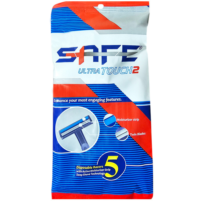 خود تراش سیف مدل Rubber Grip بسته 5 عددی