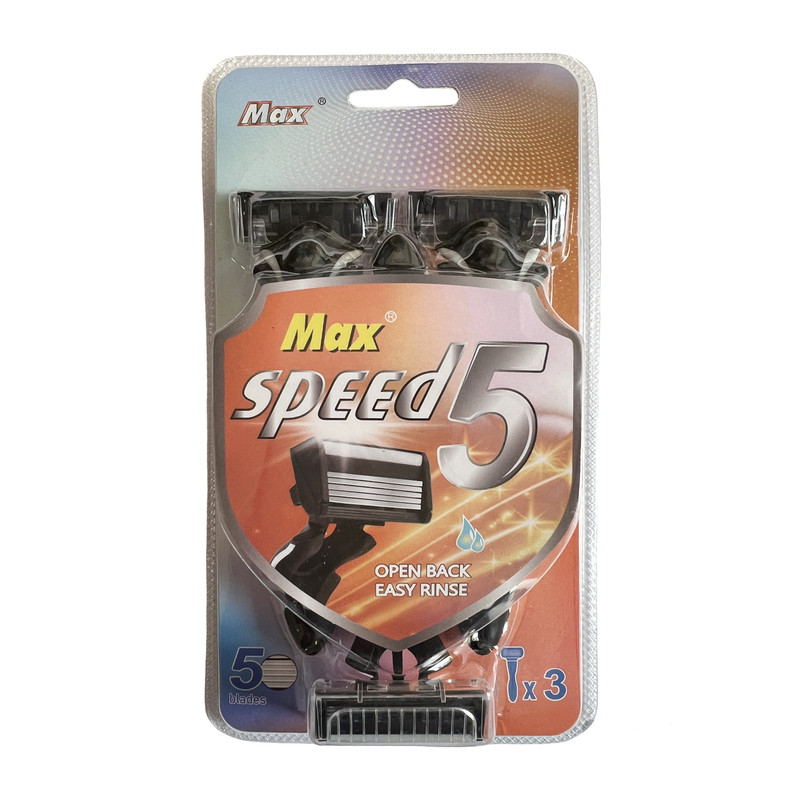 خودتراش مکس مدل SPEED 5 بسته 3 عددی