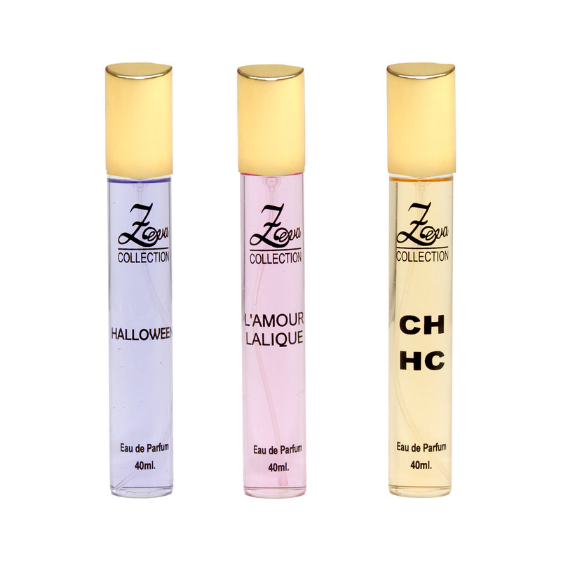 عطر جیبی زوا مدل لالیک لامور CH با رایحه خنک حجم 40 میلی‌لیتر مجموعه 3 عددی