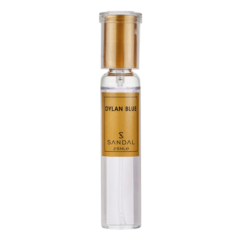 عطر جیبی زنانه صندل مدل Dylan blue با رایحه خنک حجم 25 میلی‌لیتر