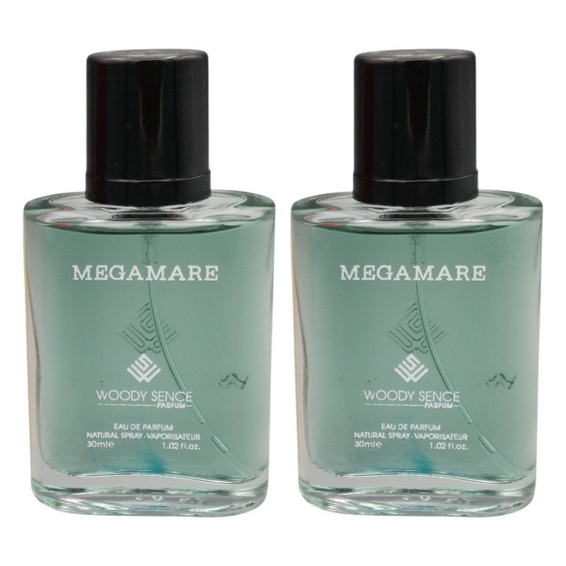 عطر جیبی وودی سنس مدل مگاماره حجم 30 میلی لیتر بسته 2 عددی