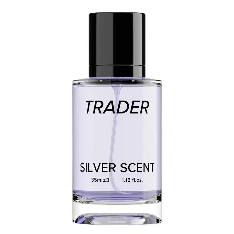 عطر جیبی مردانه تریدر مدل سیلورسنت با رایحه گرم حجم ۳۵ میلی‌لیتر