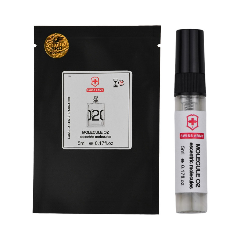 عطر جیبی سوئیس آرمی مدل مولکول ۰۲ با رایحه خنک حجم 5 میلی‌لیتر