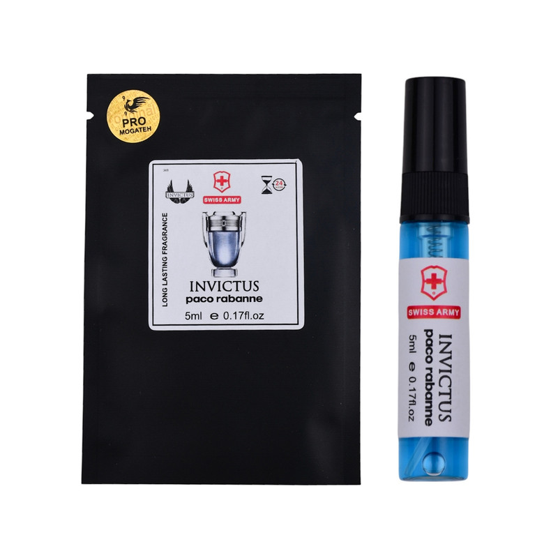 عطر جیبی مردانه سوئیس آرمی مدل اینوکتوس پاکو رابان با رایحه خنک حجم 5 میلی‌لیتر
