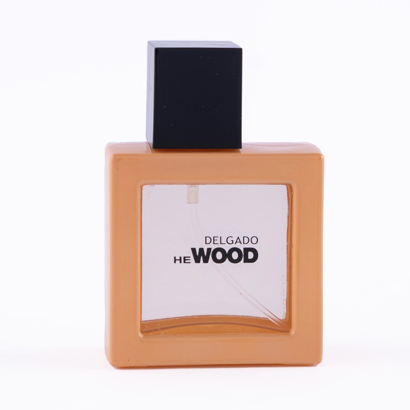 عطر جیبی مردانه دلگادو مدل وود قهوه ای با رایحه خنک حجم 25 میلی‌لیتر