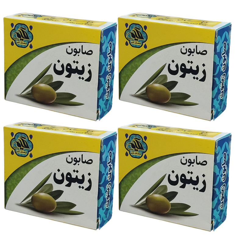 صابون شستشو گیاهستان حکیم مدل زیتون وزن 70 گرم بسته چهار عددی