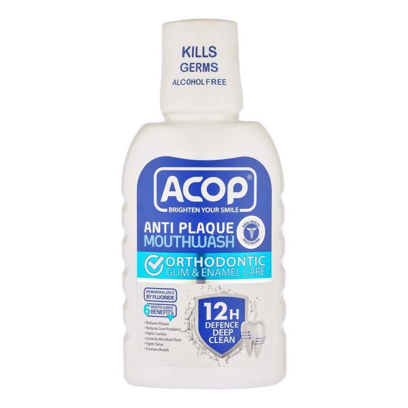 دهان شویه آکوپ مدل Anti Plaque حجم 300 میلی لیتر