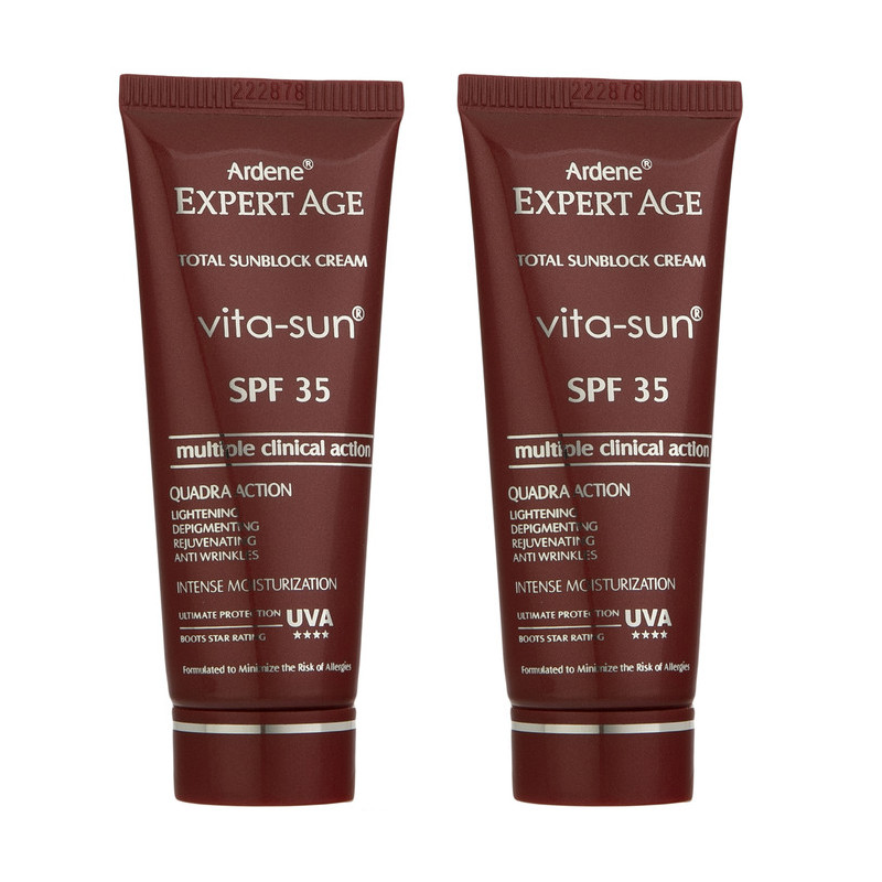کرم ضد آفتاب آردن اکسپرت ایج مدل Vita-Sun حجم 45 میلی لیتر بسته 2 عددی
