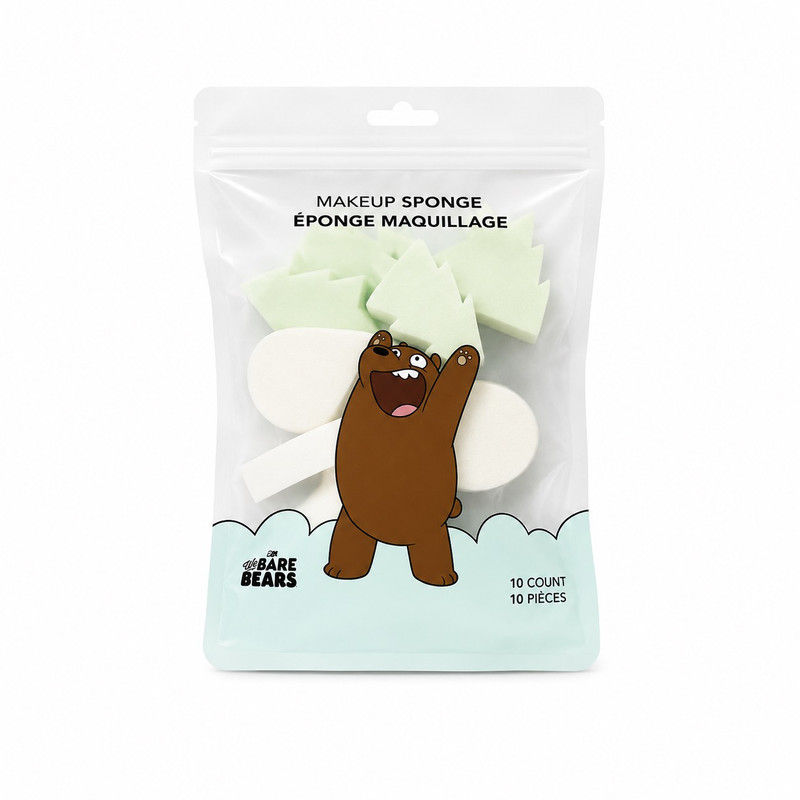 پد آرایشی مینیسو مدل Bare bears l مجموعه 10 عددی