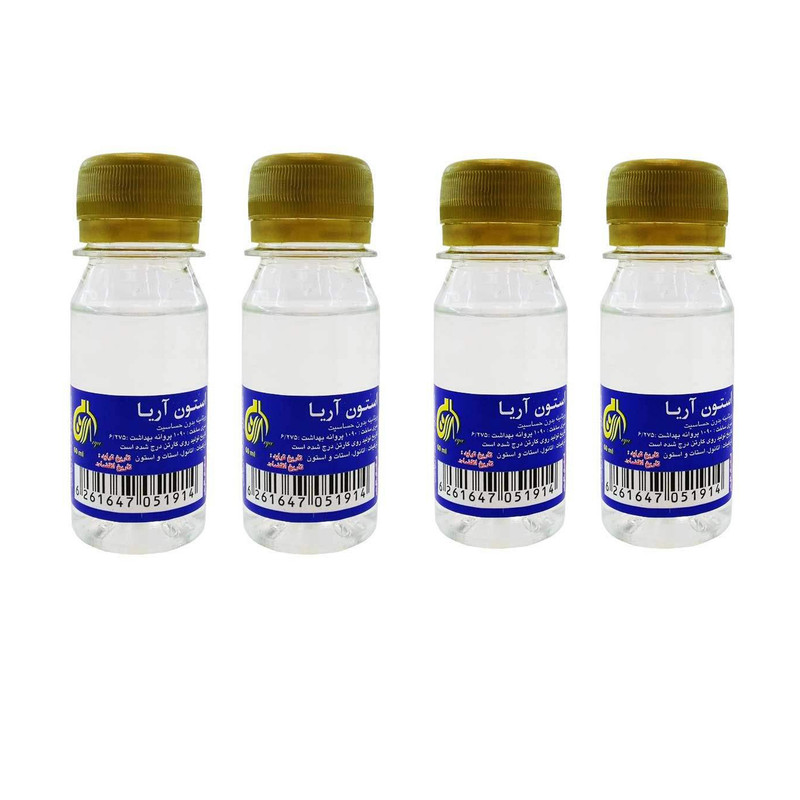 استون لاک پاک کن آریا حجم 60 میلی لیتر بسته 4 عددی