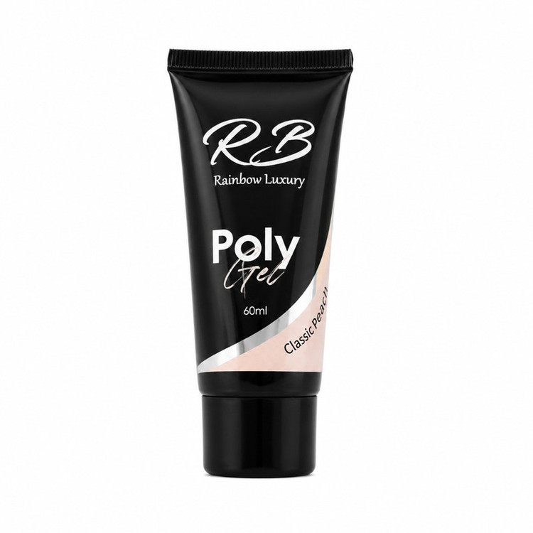 پلی ژل ناخن ار بی مدل Classic Peach حجم 60 میلیلیتر رنگ هلویی