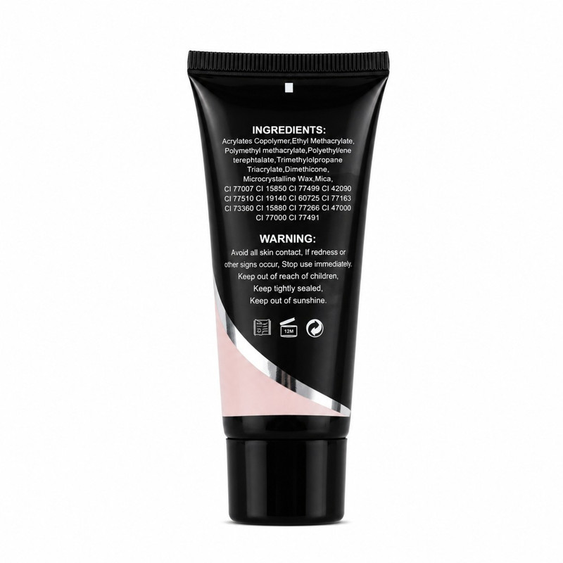 پلی ژل ناخن ار بی مدل Cover Pink P1 حجم 60 میلیلیتر