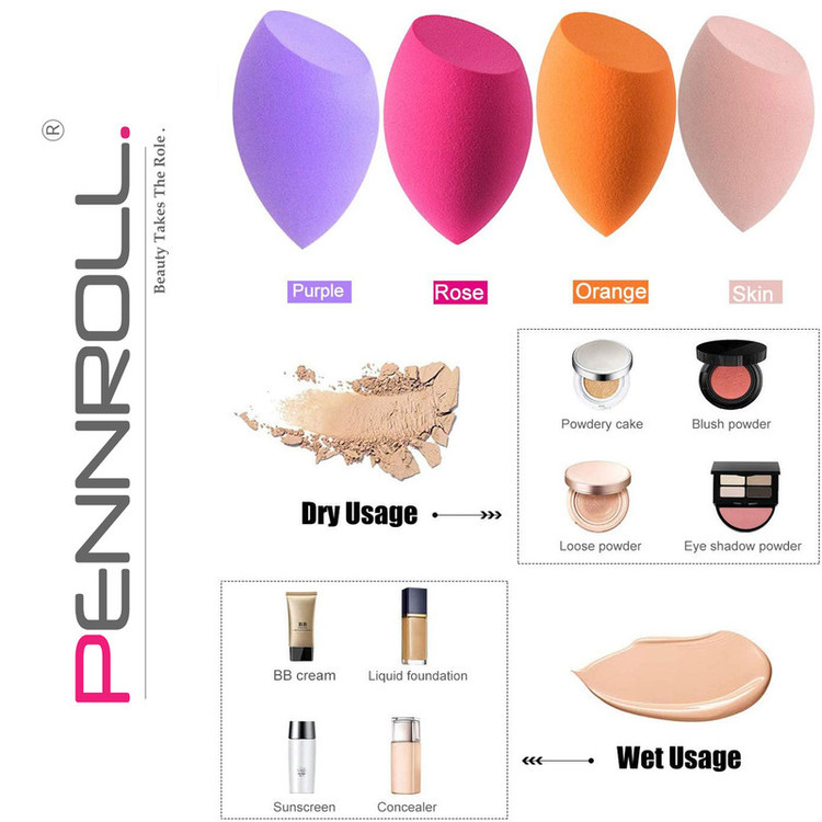 پد آرایشی پنرول مدل PRP Candy Puff MC Bag X4 بسته 4 عددی