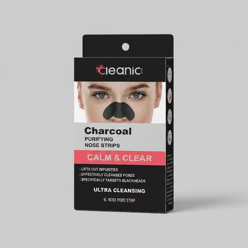 چسب پاک کننده بینی کلینیک کیندی مدل CHARCOAL بسته 6 عددی