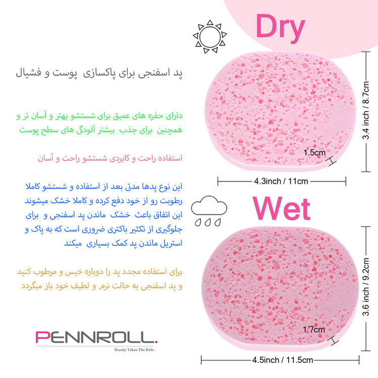 پد پاکسازی پوست پنرول مدل PRP Facial Cheese