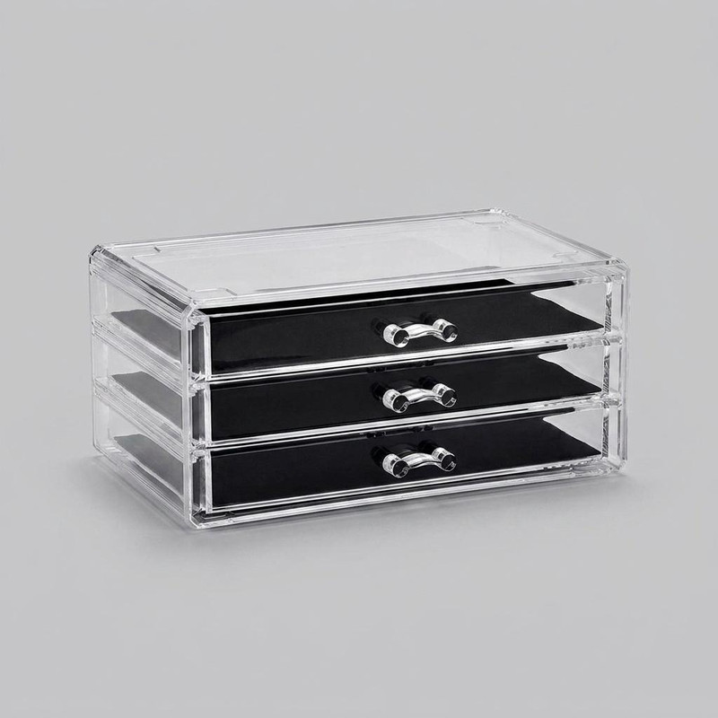 استند لوازم آرایشی نیلوشاپ مدل سه کشو کد 3Drawers