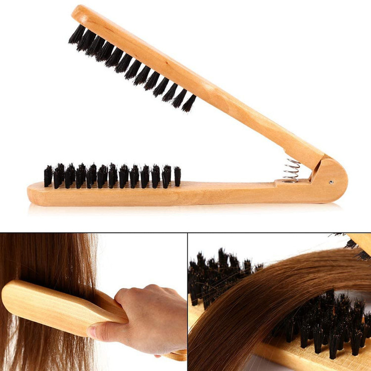 برس کراتین مو مدل چوبی کد K23IX