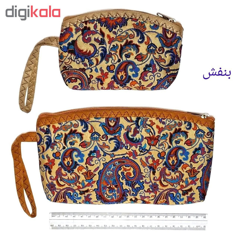 کیف لوازم آرایشی طرح ترمه کد Ammami-01