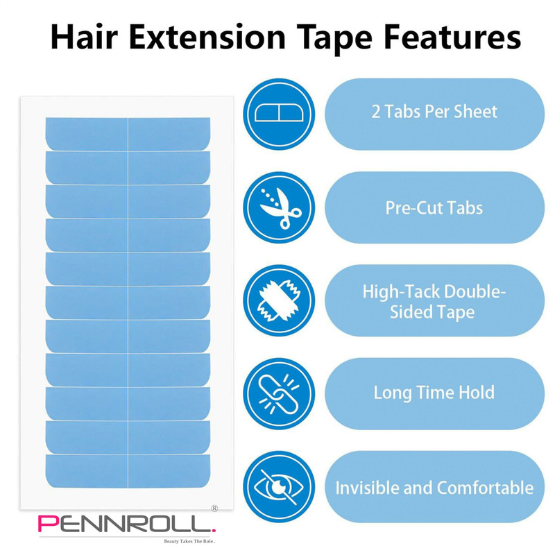 چسب کراتین اکستنشن مو پنرول مدل PRH - Exten Hold 360 بسته 36 عددی