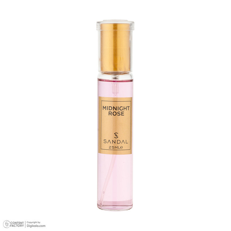 عطر جیبی زنانه صندل مدل Lancome Midnight rose با رایحه شیرین و گرم حجم 25 میلیلیتر