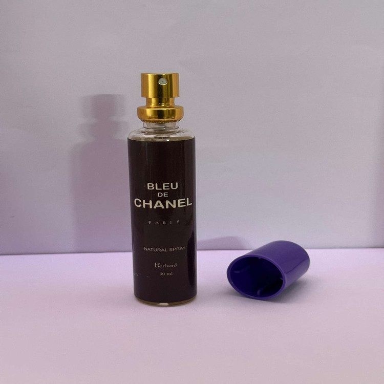 عطر جیبی مردانه پیرلند مدل بلو د شنل با رایحه تند و خنک حجم 30 میلی لیتر