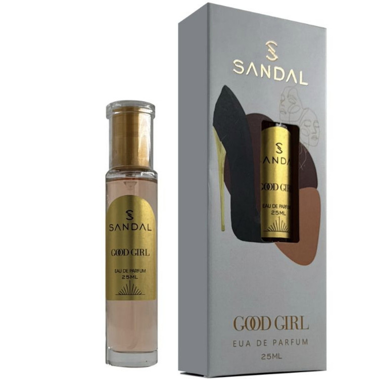 عطر جیبی زنانه صندل مدل گودگرل با رایحه تلخ حجم ۲۵ میلیلیتر
