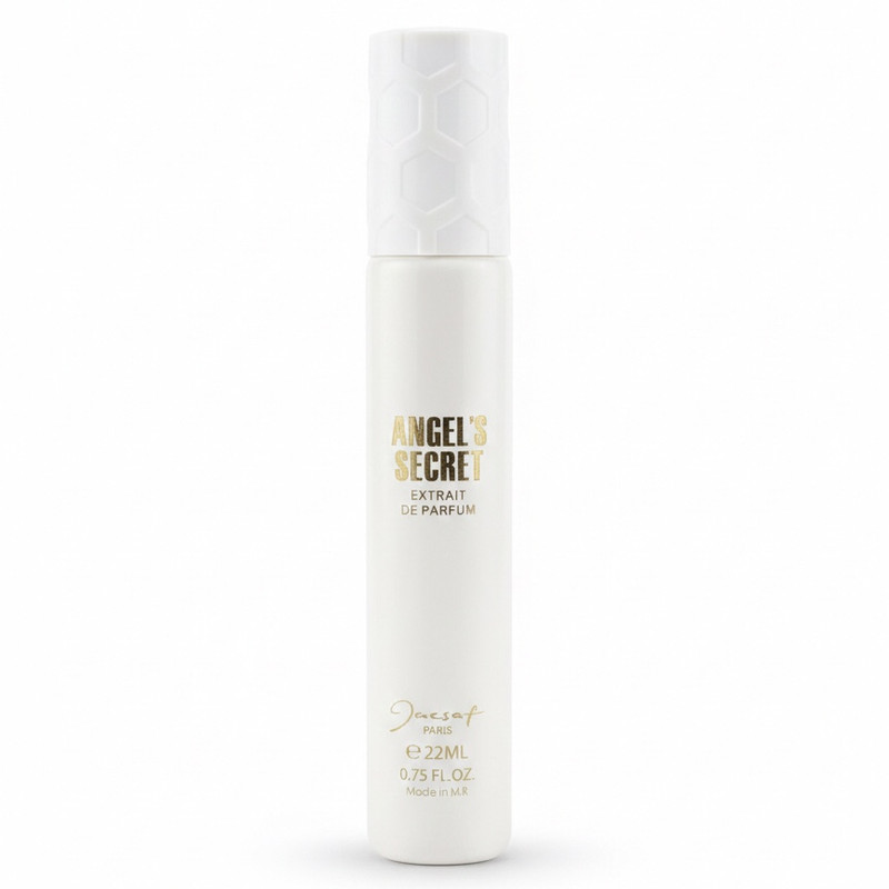 عطر جیبی ژک ساف مدل ANGELS SECRET با رایحه گرم و شیرین حجم ۲۲ میلی لیتر