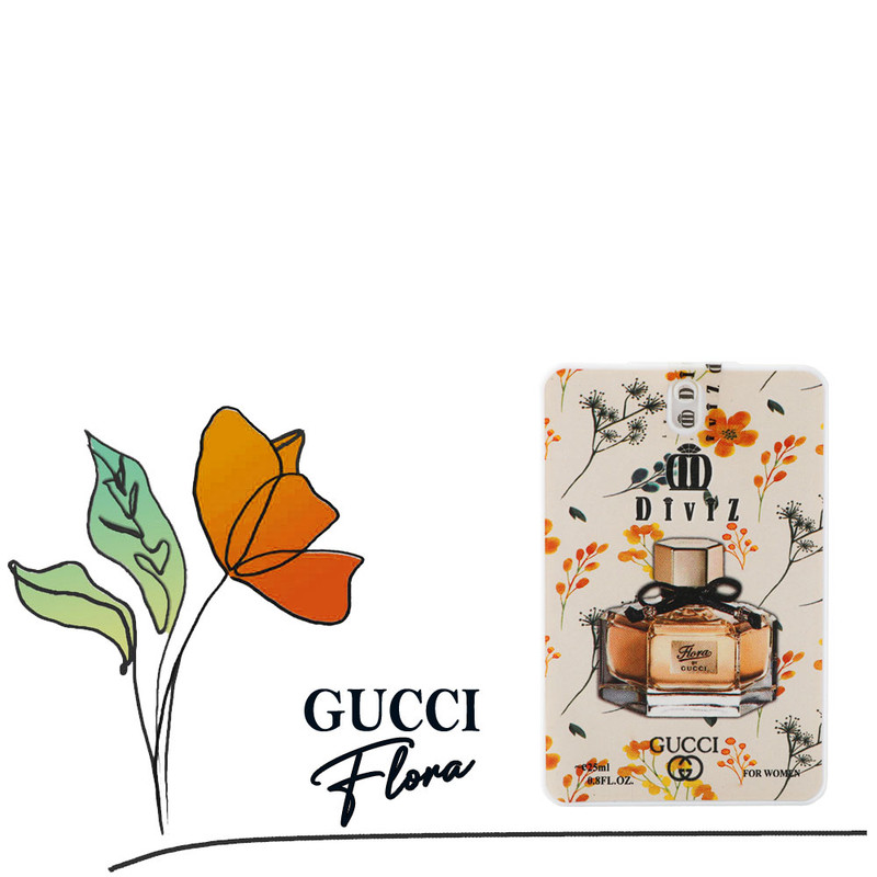عطر جیبی زنانه دیوایز مدل گوچی فلورا با رایحه گرم حجم 25 میلیلیتر