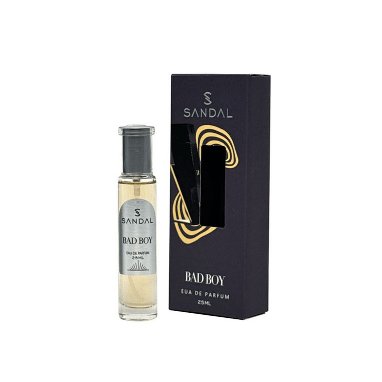 عطر جیبی مردانه صندل مدل بد بوی کارولینا هررا با رایحه گرم حجم ۲۵ میلیلیتر