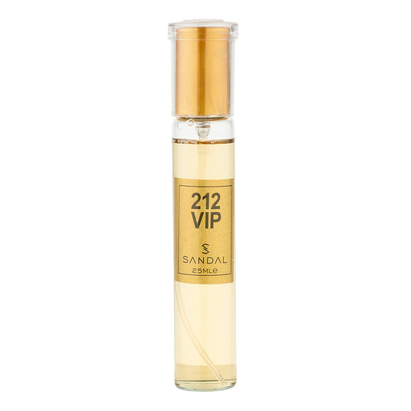 عطر جیبی زنانه صندل مدل 212 VIP WOMEN با رایحه شیرین و گرم حجم 25 میلی‌لیتر