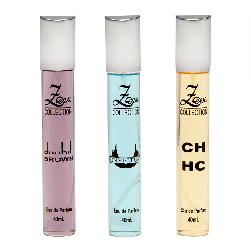 عطر جیبی زوا مدل اینوکتوس CH دانهیل با رایحه معتدل حجم 40 میلیلیتر مجموعه 3 عددی