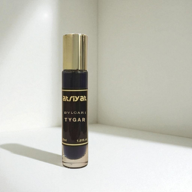 عطر جیبی عطریات مدل بولگاری تایگار با رایحه خنک حجم 30 میلیلیتر