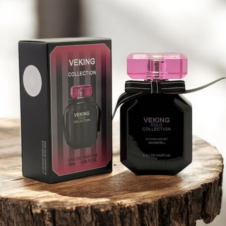 عطر جیبی زنانه ویکینگ مدل ویکتوریا سکرت بامبشل با رایحه شیرین حجم ۲۵ میلیلیتر