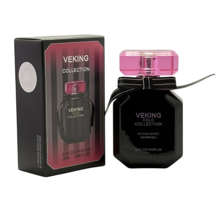 عطر جیبی زنانه ویکینگ مدل ویکتوریا سکرت بامبشل با رایحه شیرین حجم ۲۵ میلیلیتر