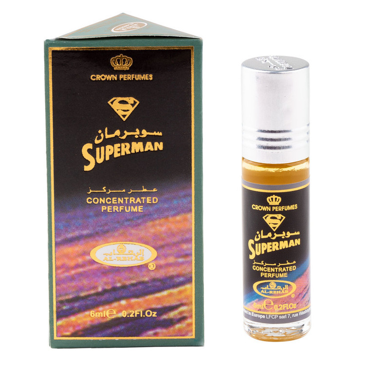 عطر جیبی مردانه رحاب مدل SUPERMAN حجم 6 میلیلیتر