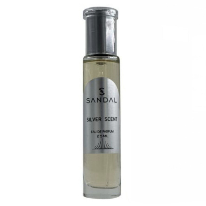 عطر جیبی مردانه صندل مدل سیلورسنت بوگارت با رایحه تلخ حجم ۲۵ میلی‌لیتر