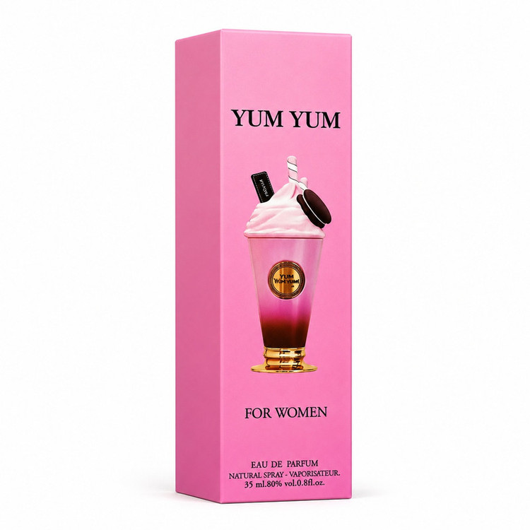 ادکلن زنانه الحمبرا مدل YUM YUM حجم 35 میلیلیتر با رایحه گلی میوهای شیرین مناسب تابستان