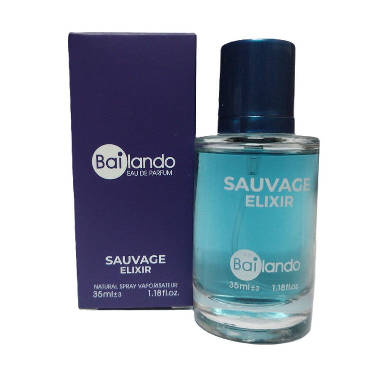 عطر جیبی مردانه بایلندو مدل ساواچ الکسیر با رایحه خنک حجم 35 میلیلیتر