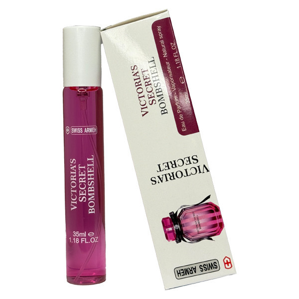 عطر جیبی زنانه سوئیس آرمه مدل VICTORIA'S SECRET BOMBSHELL با رایحه معتدل و شیرین حجم ۳۵ میلیلیتر