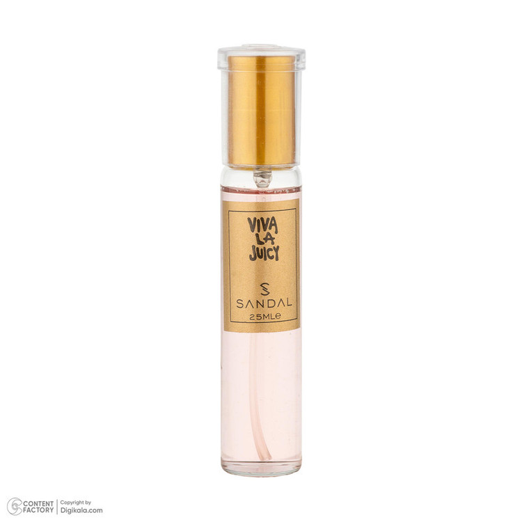 عطر جیبی زنانه صندل مدل VIVALA JUICY با رایحه شیرین و خنک حجم 25 میلیلیتر