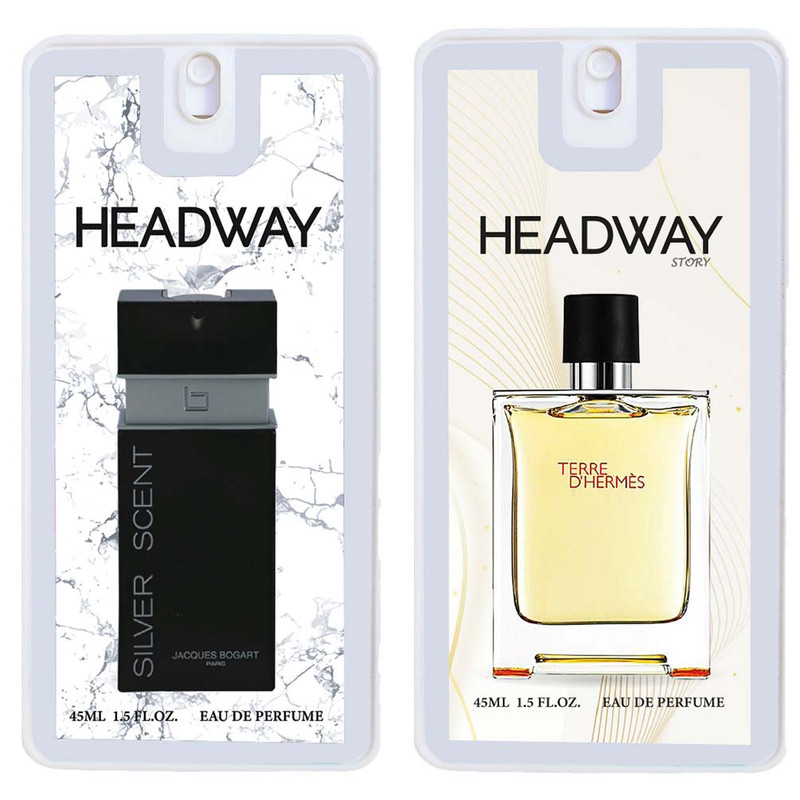 عطر جیبی مردانه هدوی مدل تق هرمس و سیلورسنت حجم 45 میلی لیتر مجموعه 2 عددی
